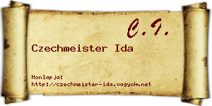 Czechmeister Ida névjegykártya